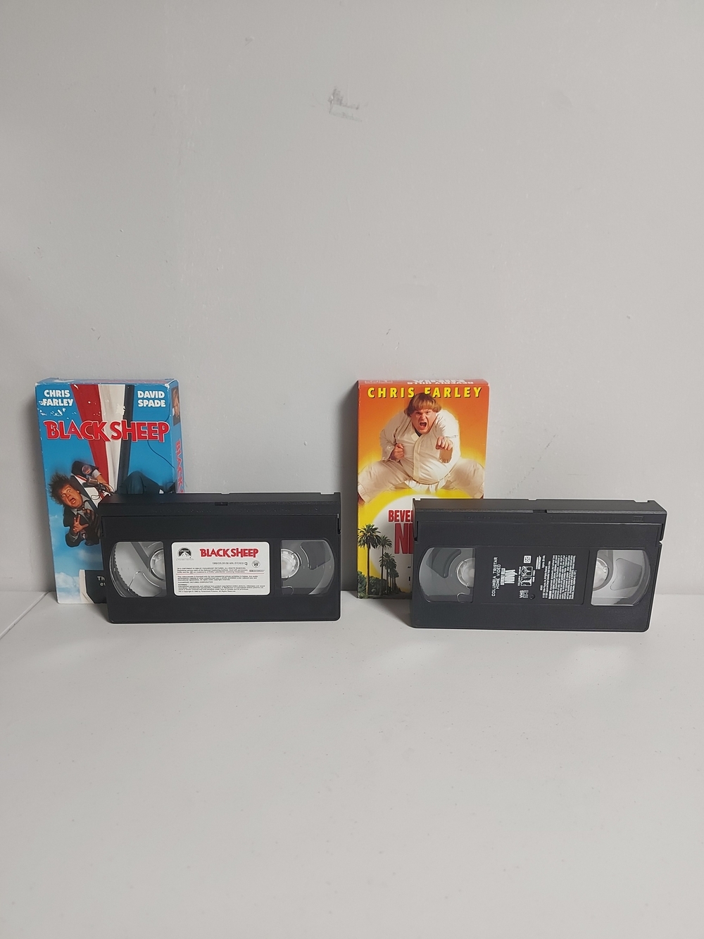 Chris Farley VHS Lot - Black Sheep & Beverly Hills Ninja (Pre-owned)